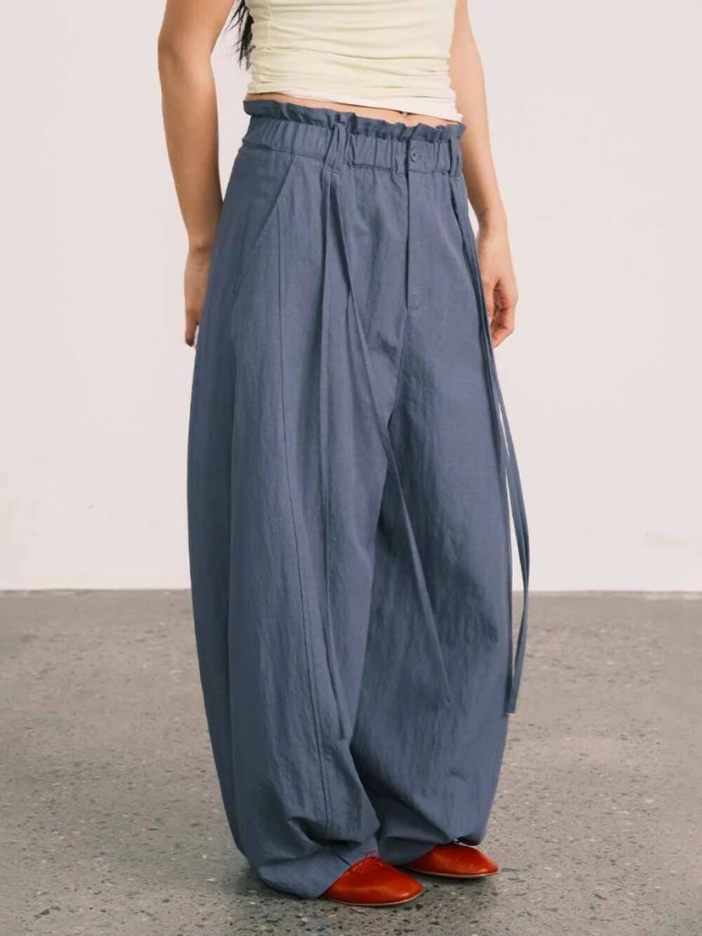 an action a day High-Waisted Balloon Wide-Leg Pants xl